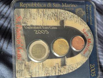 Set met 3 munten San Marino 2005 beschikbaar voor biedingen