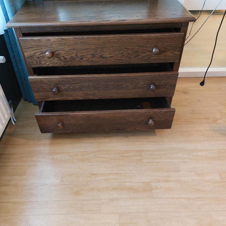 Ladenkast met grote laden, Huis en Inrichting, Kasten | Ladekasten, Nieuw, Minder dan 100 cm, 100 tot 150 cm, 25 tot 50 cm, Eikenhout