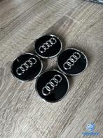 ORIGINELE Audi naafkap naafdop set hoogglans zwart, Auto diversen, Wieldoppen, Ophalen of Verzenden, Gebruikt