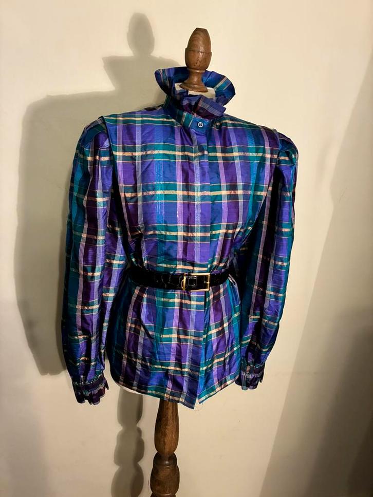 NADINE  H. BLOUSE VINTAGE 100% ZIJDE LUXURY, Kleding | Dames, Blouses en Tunieken, Zo goed als nieuw, Maat 42/44 (L), Overige kleuren