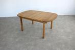 brutalist eettafel | vintage tafel | eiken | verlengbaar, Gebruikt, ., Eikenhout, Vijf personen of meer