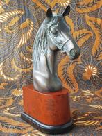 Mooi oud brons beeld uit Engeland van een paardenhoofd., Antiek en Kunst, Antiek | Koper en Brons, Ophalen of Verzenden, Brons