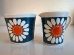Noors Turi Design Figgjo Daisy Melkkan en Suikerpot 60’s, Ophalen of Verzenden