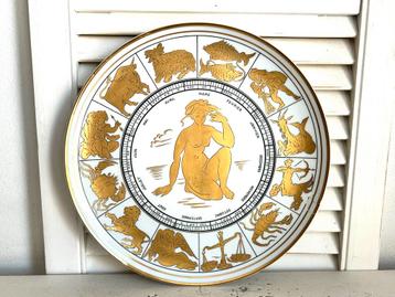Zeldzaam vintage Zodiac sierbord Bernardaud Limoges 1960 beschikbaar voor biedingen