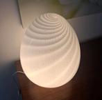 Grote XL Murano Swirl "Uovo" Egglamp, Huis en Inrichting, Lampen | Vloerlampen, Ophalen of Verzenden, Zo goed als nieuw, Glas