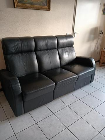 Zitbanken: 2-zits en 3-zits lederen relaxbanken