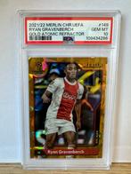 Ryan Gravenberch PSA 10 Gold Refractor /50, Ophalen of Verzenden, Zo goed als nieuw, Plaatje
