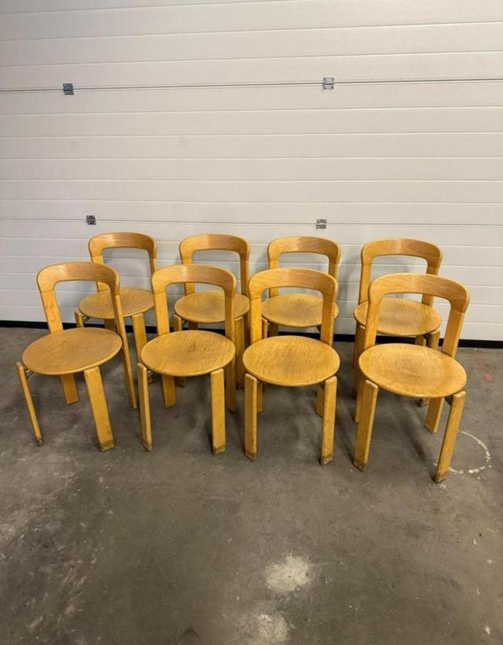 Kusch Co Bruno Rey naturel (12 beschikbaar), Huis en Inrichting, Stoelen, Zo goed als nieuw, Eén, Hout, Bruin, Ophalen