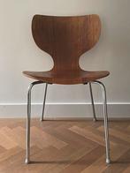 Stoel van Herbert Hirche (made in Denmark), Ophalen, Bruin, Eén, Metaal