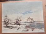Winterlandschap, Antiek en Kunst, Kunst | Schilderijen | Klassiek, Verzenden
