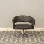 Montis Turner draaifauteuil - donkerbruin leder, Huis en Inrichting, Fauteuils, Niet ingevuld, Niet ingevuld, Leer, Ophalen of Verzenden