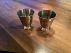 2 verzilverde doopbekers, Antiek en Kunst, Ophalen of Verzenden