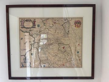 Kaart van Overijssel in Lijst beschikbaar voor biedingen