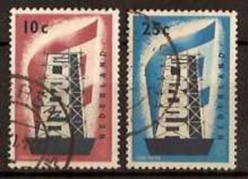 Nederland NVPH nr 681/2 gestempeld Europazegels 1956 beschikbaar voor biedingen