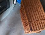 rieten kist/mand oud antiek groot en diep, Ophalen of Verzenden, Gebruikt, Rond, Hout
