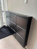 Zwarte metalen schoenenkasten, Huis en Inrichting, Kasten | Schoenenkasten, Ophalen of Verzenden, Zo goed als nieuw
