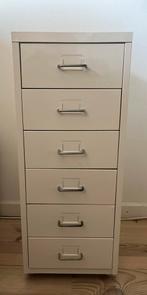 IKEA HELMER ladeblok WIT op wielen, Huis en Inrichting, Ophalen, Minder dan 50 cm, Gebruikt, 5 laden of meer