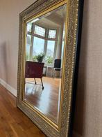 Spiegel, vergulde lijst, geslepen glasrand. Maat 85x115 cm, Ophalen, 100 tot 150 cm, Zo goed als nieuw, 75 tot 100 cm