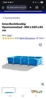 Intex Zwembad Compleet - 450x220 cm + Accessoires, Ophalen, Gebruikt, 200 tot 300 cm, 80 tot 120 cm