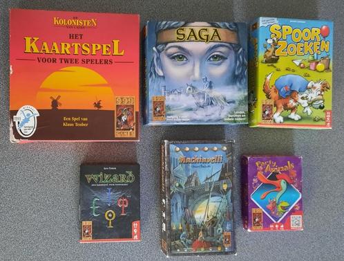 6 diverse 999 spellen, Hobby en Vrije tijd, Gezelschapsspellen | Kaartspellen, Zo goed als nieuw, Ophalen of Verzenden