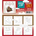 Stitch and Do Cards only 34 met 6 verschillende oplegkaartje, Hobby en Vrije tijd, Kaarten | Zelf maken, Nieuw, Overige thema's