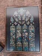 Vintage Print - Glas in Lood Raam - 40x30 cm, Minder dan 50 cm, Unknown, Unknown, Ophalen of Verzenden