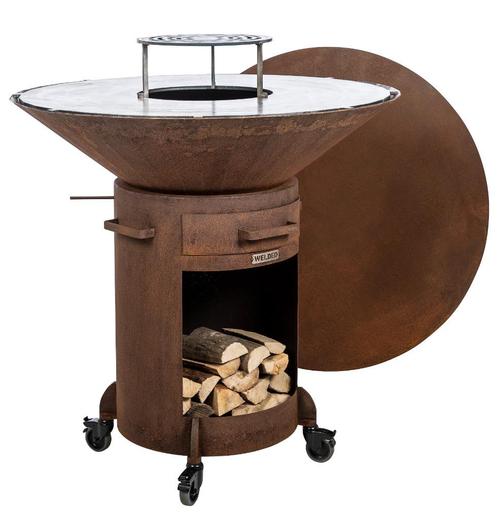 Plancha BBQ, WELDED BARREL 1000 BETER EN COMPLETER, Tuin en Terras, Houtskoolbarbecues, Nieuw, Met accessoires, Ophalen of Verzenden