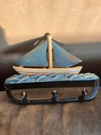 Sleutel rek van gietijzer met boot. Kapstok., Wandkapstok, Ophalen of Verzenden, Zo goed als nieuw, Minder dan 100 cm