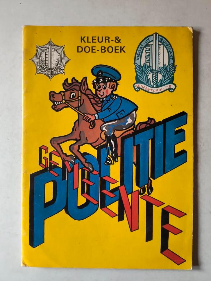 Kleur & Doe Boek Gemeente Politie Jaren 80, Boeken, Kinderboeken | Jeugd | onder 10 jaar, Zo goed als nieuw, Fictie algemeen, Ophalen of Verzenden