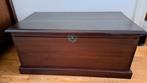 Donkere houten dekenkist, Ophalen, Zo goed als nieuw, 75 tot 100 cm, Minder dan 50 cm