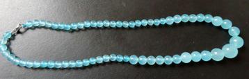 Ice blue stenen Ketting beschikbaar voor biedingen