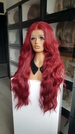 Luxe Lace Pruik: Rood - Lang - Wavy - 80 cm lang, Ophalen of Verzenden, Nieuw, Pruik of Haarverlenging