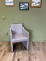 Fortuils grijs lederlook 30,- p/s, Huis en Inrichting, Fauteuils, Overige materialen, Gebruikt, Minder dan 75 cm, Ophalen of Verzenden