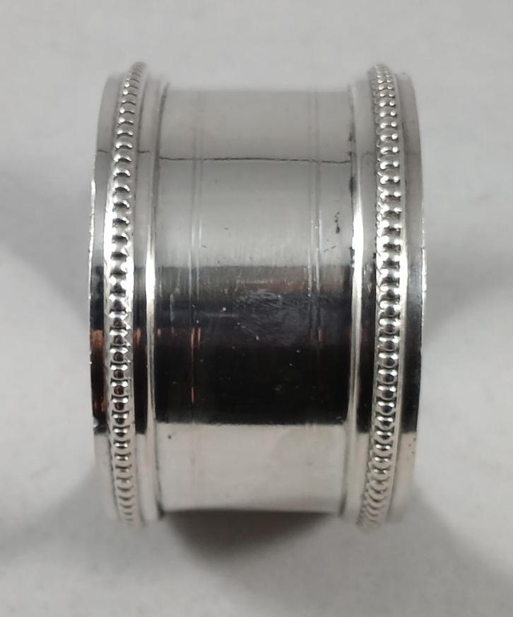 zilveren servetring parelrand antiek 835 zilver, Antiek en Kunst, Antiek | Goud en Zilver, Zilver, Ophalen of Verzenden