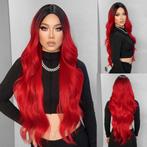 Gothic pruik met superlang helder rood haar met slagen, Sieraden, Tassen en Uiterlijk, Uiterlijk | Haarverzorging, Nieuw, Pruik of Haarverlenging