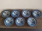 Zeven schotels Blue Willow patroon, Antiek en Kunst, Antiek | Servies los, Ophalen of Verzenden