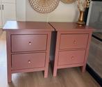 Recent vernieuwde nachtkastjes / ladekastjes Hemnes, Huis en Inrichting, Ophalen, 50 tot 100 cm, Zo goed als nieuw, Minder dan 100 cm