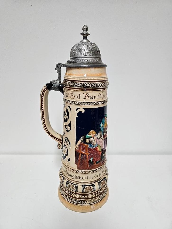 Grote Bierstein / bierpul  voor €40,-!, Verzamelen, Biermerken, Zo goed als nieuw, Pul(len), Overige merken, Ophalen