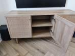 Dressoir Pavia - rotan met eikenfineer, Ophalen, Met deur(en), 150 tot 200 cm, Eikenhout