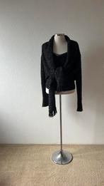 Zgan Stills vest wol/katoen zwart gemêleerd maat M, Ophalen of Verzenden, Zo goed als nieuw, Maat 38/40 (M), Zwart