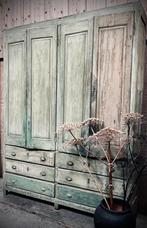 270 cm hoog / Antieke landelijke linnenkast  ‘1900, Ophalen