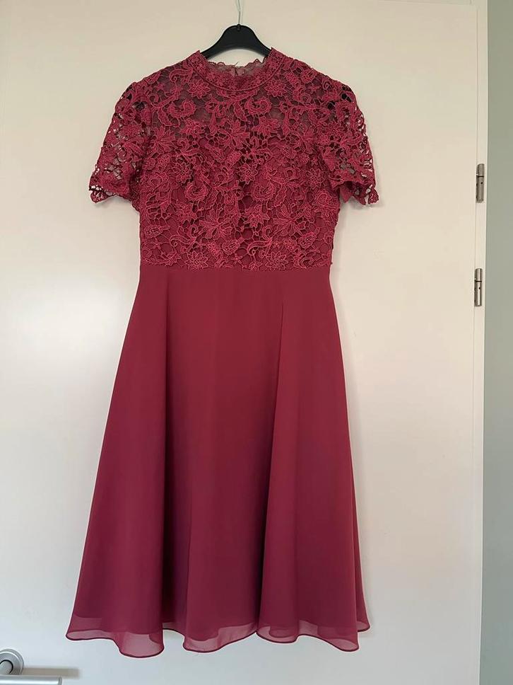 JJ's House Jurk - Maat S - Slechts 1x Gedragen, Kleding | Dames, Jurken, Zo goed als nieuw, Maat 36 (S), Roze, Knielengte, Ophalen of Verzenden