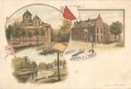 Jt20-4 Groeten Uit  Utrecht, Verzamelen, Ansichtkaarten | Nederland, Verzenden, Voor 1920, Ongelopen, Utrecht
