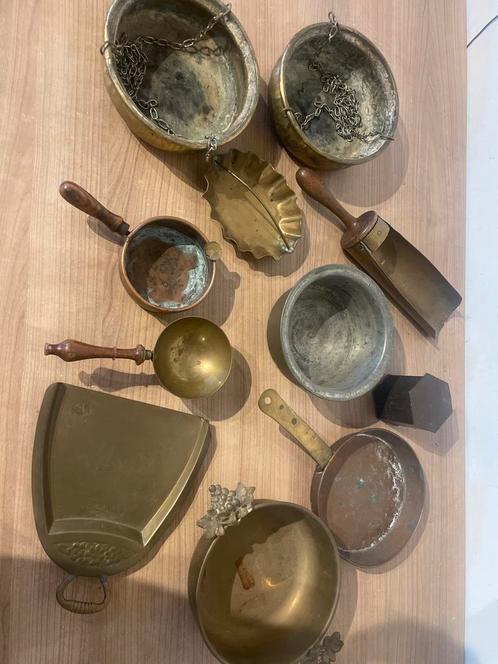 Antieke Koper & Brons schaaltjes en bakjes - samen 30 euro, Antiek en Kunst, Antiek | Koper en Brons, Koper, Ophalen of Verzenden