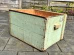 Oude houten kist! Met metaal beslag, Minder dan 50 cm, Gebruikt, Metaal, Ophalen