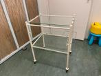Trolley bijzet tafel. Uit dokters praktijk, Ophalen, Gebruikt, Metaal of Aluminium, 55 tot 75 cm
