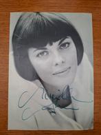 Grote gesigneerde fankaart Mireille Mathieu, Ophalen of Verzenden, Zo goed als nieuw, Foto of Kaart