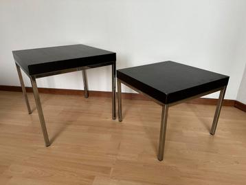 bijzettafels bijzet tafel set 2st  45x45xH37 en 50x50xH47 beschikbaar voor biedingen