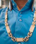 Gouden platte ketting 18kt, Www.bredajuwelier.nl, Nieuw, Ophalen of Verzenden, Www.bredajuwelier.nl