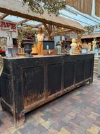 Toonbank, panelen, lades, vakken, zwart, robuust, Ophalen